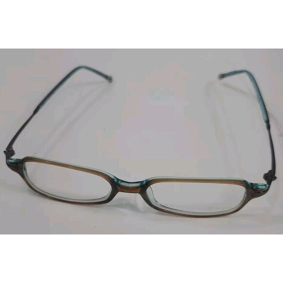 New Max Studio By Eye Q  MX100 EYEGLASSES FRAMES Brown And‎ Blue  47 16 140 Rect - Picture 1 of 7